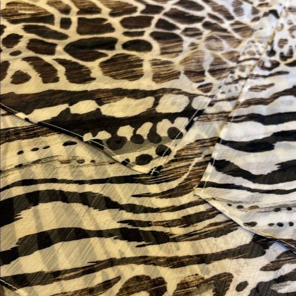 Sioni Animal Print Tank Top - Black, Brown, Cream - Picture 2 of 6